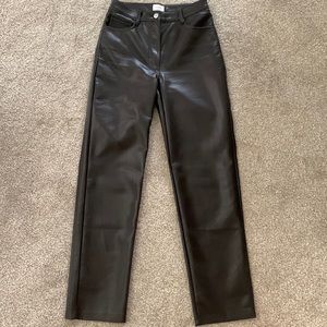 Aritzia Wilfred leather pants